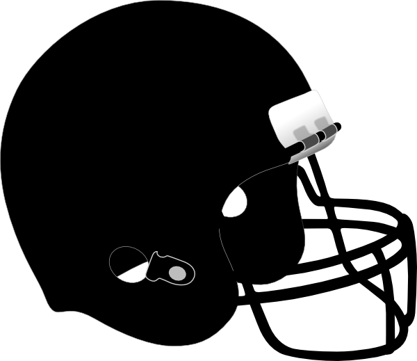 football helmet clip art black and white - photo #5