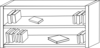 Bookcase, Two-level Clip Art