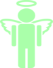 Green Unknown Angel Clip Art