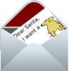 Dear Santa Letter In Envelope Clip Art