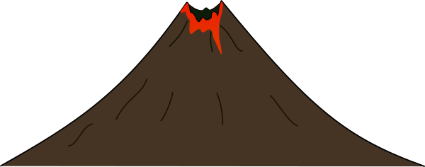 clipart of a volcano - photo #23