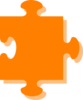 Orange Puzzle Clip Art