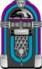 Purple And Blue Jukebox Clip Art