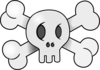 Skull With Cross Bones Clip Art