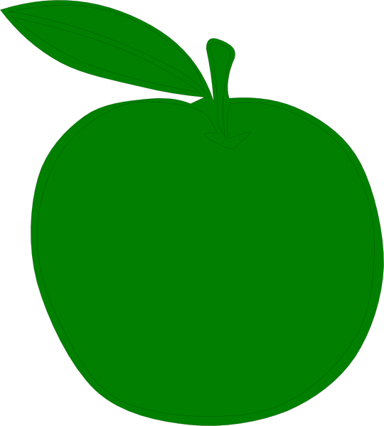 clipart green apple - photo #34