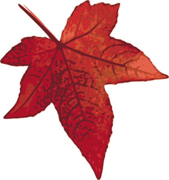 clip art red leaf - photo #13
