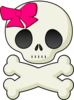 Skull And Bows Clip Art