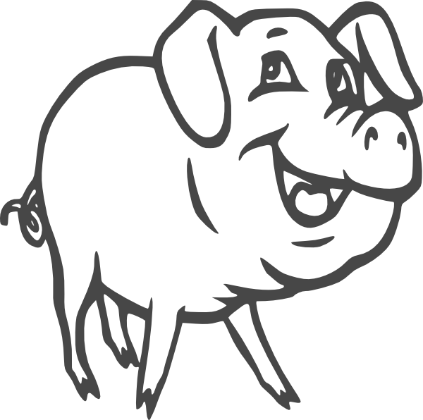 Pig Black Pig Clip Art at Clker.com - vector clip art online, royalty