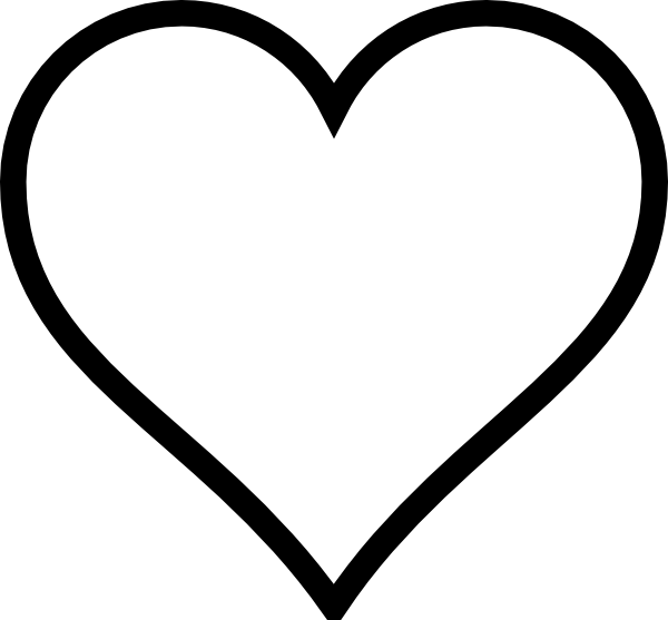 Heart Outline Clip Art at Clker.com - vector clip art ...