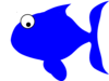 Blue Fish Clip Art