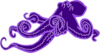 Purple Purple Ocotopus Clip Art