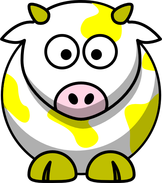 yellow cow clipart - photo #1