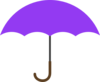 Purple Umbrella Clip Art