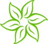 Green Flower Clip Art