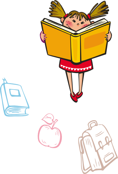 free clipart girl reading - photo #32