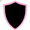 Pink And Black Shield Clip Art