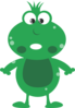 Green Frog Cartoon Clip Art