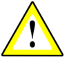 1 Significant Risk Yellow Clip Art