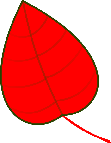 clip art red leaf - photo #3