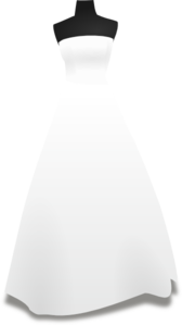 Wedding Bride Dress Clip Art