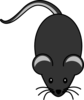 Dark Grey Mouse Clip Art