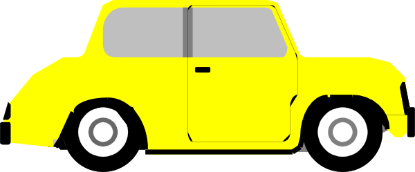 clipart yellow car - photo #4