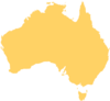 Australia Map Turquoise 2 Clip Art