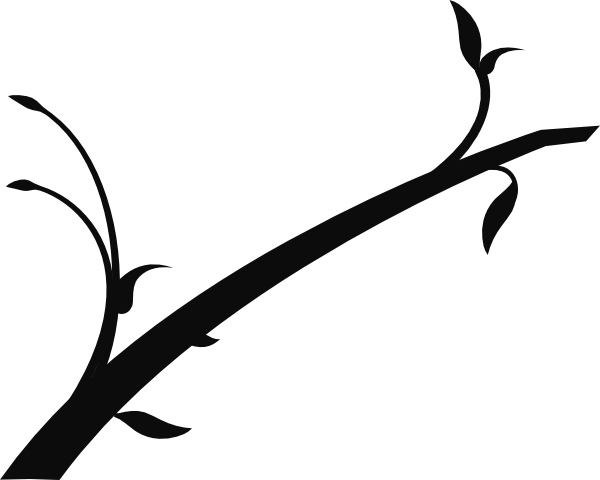 clipart tree branch silhouette - photo #50