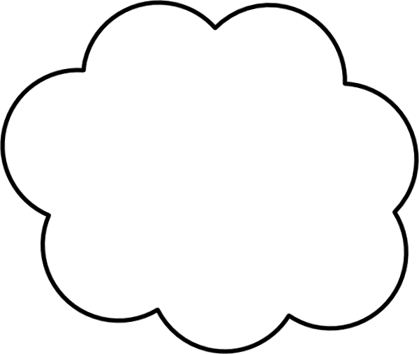 Cartoon-cloud Clip Art at Clker.com - vector clip art online, royalty