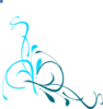 Malibu And Peacock Swirls Clip Art