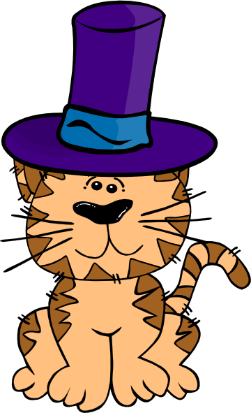 cat in hat clipart - photo #6