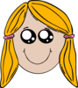 Lady Cute Smile V3 Clip Art