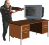 Computer Rage Clip Art