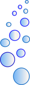 Lots Of Blue Bubbles 2 Clip Art
