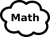 Math Label Sign Clip Art