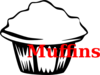 Muffin Image With Text Clip Art