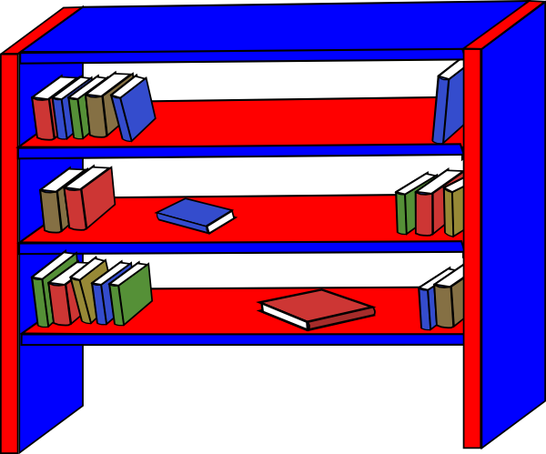 clipart bookshelf - photo #27