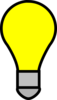 Bright Yellow Lightbulb Clip Art