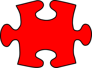 Puzzle Piece Red Clip Art at Clker.com - vector clip art ...