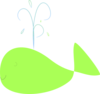 Chartreuse Whale Clip Art