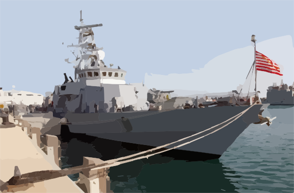 Boat Uss Firebolt (pc 10) Sits Moored In Port Displaying The clip art