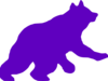 Purple Bear Clip Art