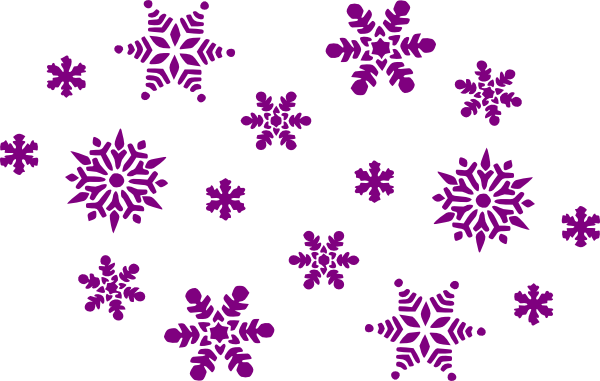 Purple Snowflakes Clip Art at Clker.com - vector clip art online