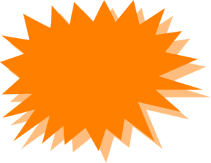 Jagged Orange Clip Art