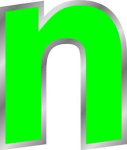 Image result for n letter lowercase
