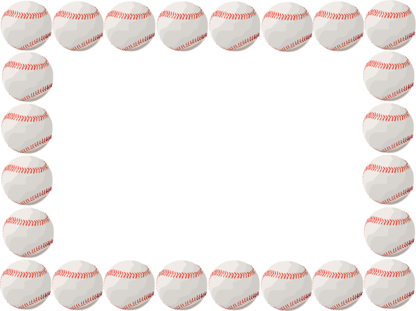 Baseball Border clip art - vector clip art online, royalty free & public