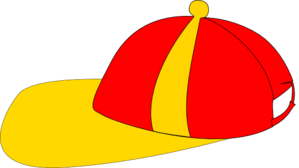 Yellow Red Cap Clip Art