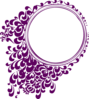 Purple Filigree Circle Clip Art