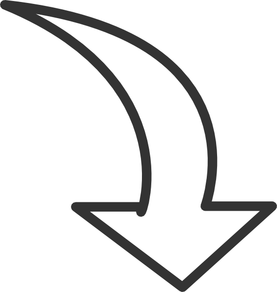 curved arrow clipart black and white - photo #2