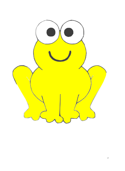 yellow frog clipart - photo #1